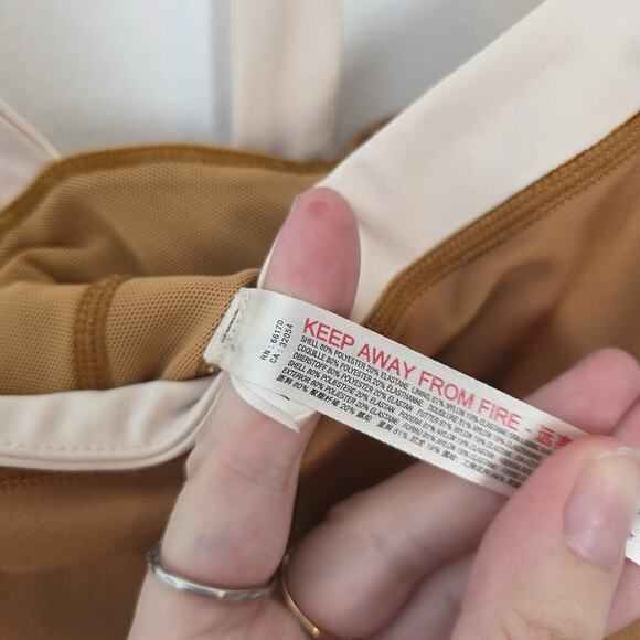 FP Movement Brown Sporty Fitness Sleeveless Rebel Bodysuit Jumpsuit Size Small - Picture 5 of 10